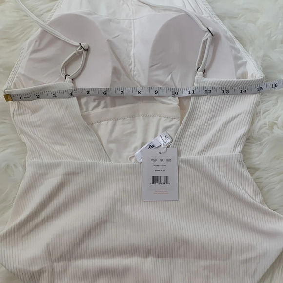 Andie Asbury Rib One Piece Swim coconut XL - Picture 4 of 7